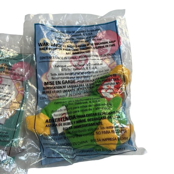 1999 McDonalds Ty Teeny Beanie Baby Full Set 12 Factory Sealed Tags Plush Stuffy - Picture 4 of 13